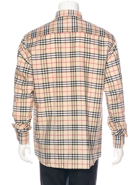 fake burberry check shirt mens|burberry nova check shirt.